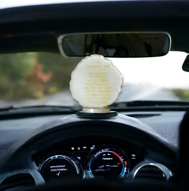 Imported Jain Namokar Mantra Idol for Car Dashboard Navkar Mantra