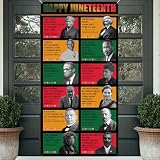 Juneteenth Decorations Door Cover Classroom Door Cover Black Freedom Day Banner For Celebrating Juneteenth, Perfect For Home, Porch, Festivals, And Celebration Party Decor Supplies