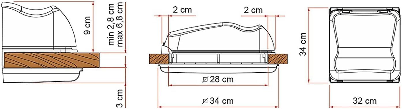 Fiamma Llama Vent 28 - Crystal - AER111