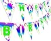 Slime Rainbow Happy Birthday Banner Pennant - Slime Party Decorations - Rainbow Party Supplies - Slime Party Supplies - Rainbow