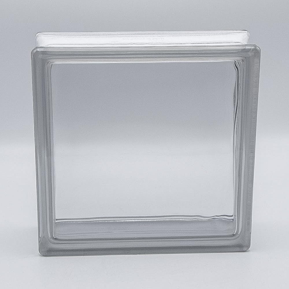 Bloque de vidrio Basic full view transparente brillante 24x24x8 cm - 4 piezas