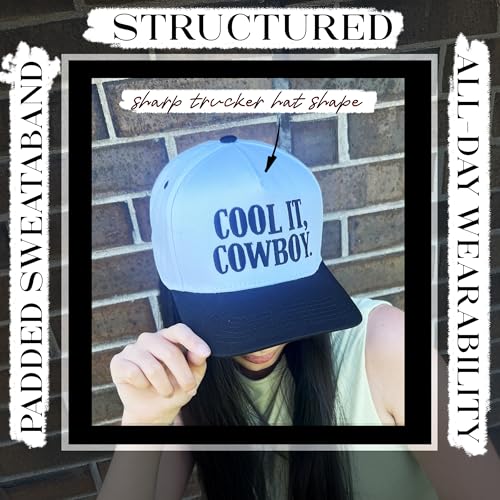 Image of Funky Junque Vintage Canvas Snapback Hat - Adjustable 2 Tone Cap for Men Women - Put It On My, Cowboy, Girl Dad, Funny