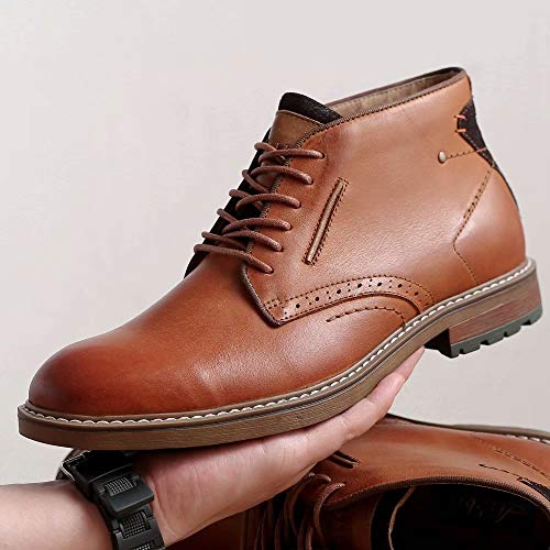 Image of Arkbird Men's Chukka Boots, Leather Ankle Dress Boot Casual Oxfords Lace Up Work Shoes