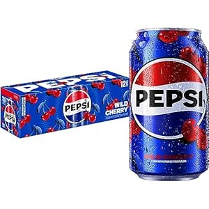Pepsi Cola Soda, Wild Cherry, 12 Fl...