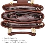 Dasein Women Satchel Handbags Top Handle Purse Medium Tote Bag Vegan Leather Shoulder Bag - Image 4