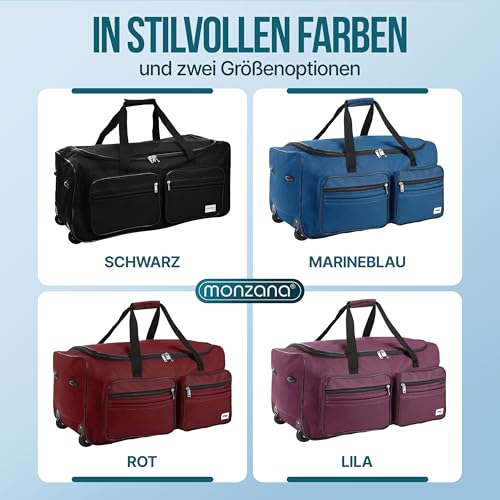 Miniatura 7 de Deuba Bolso De Viaje Xl Azul Oscuro 85l 70x36x34cm Trolley Bolso Deportivo Maleta Con Ruedas Y Candado
