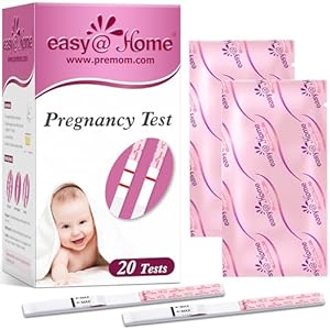 Easy@Home kit de 20 pruebas de embarazo (HCG) pruebas de orina HCG