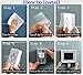 ABHILWY Shower Tablet Holder Waterproof Compatible with Ipad, Wall Mounted Bathroom Tablet Case 360° Rotation,Adhesive Touchable Cradle with Glass Anti-Fog Screen for Bathtub Kitchen White R