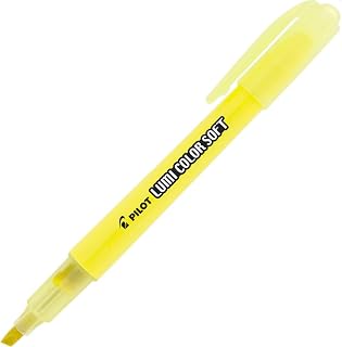 Pilot Lumi Color Caneta Marca Texto Caixa de 12 Unidades, Amarelo, 4 mm