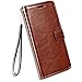 Shantime Leather Case Compatible with Oppo Reno 15 Pro 5G India, Business Design Magnetic Flip Cover with 3 Card Slots, Photo Frame, and Hidden Wallet(Brown)