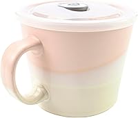 Vista 1 de Boston Warehouse Recipiente de almacenamiento de alimentos reutilizable de 24 oz de alto, color rosa pastel