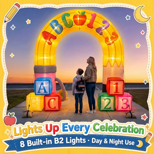 ZeahVeyora 10 Ft Back to School Inflatable Arch with Bright LED Lights by ZeahVeyora - Used condition - Image 4