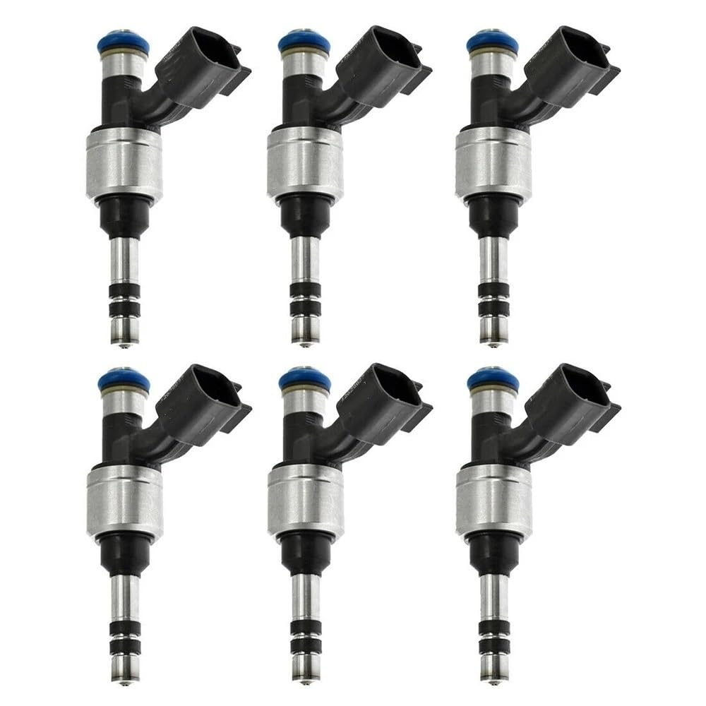 6PCS 12629927 Fuel Injector Compatible for Buick Cadillac Gmc Chevrolet Allure Lacrosse Cts SRX Equinox Captiva Terrain 3.0l V6 2010-2018