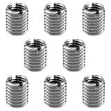 Dsjnf Stainless Steel M8 Internal Thread to M10 External Thread Reducer Threaded Sleeve Transfer Nuts -8pcs