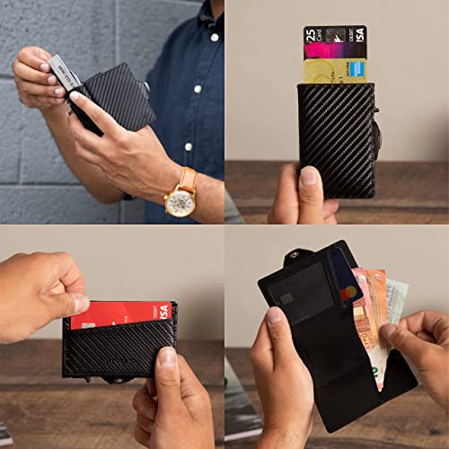 DONBOLSO Wallet Flip I Slim Wallet with Flip Case I Card Holder for Up to 10 Cards2