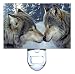 Snow Wolf Kiss Decorative Nightlight