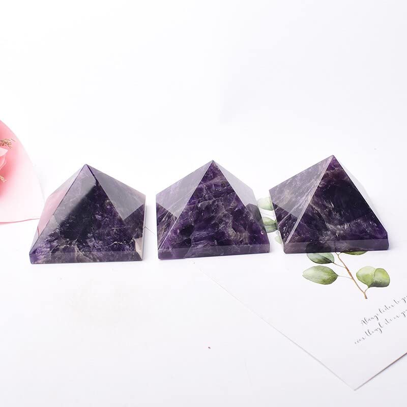 Raumdekoration Große natürliche Kristall-Amethyst-Pyramide, Quarz-Kristall, Spitzenturm, Heimdekoration, Geschenk