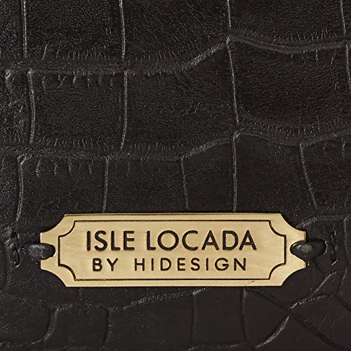 Image of Isle Locada By Hidesign Women's SLING BAG(BLACK /BLACK)