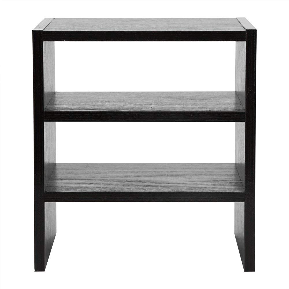 Supporto per monitor da scrivania in legno con 2 ripiani per laptop e 3 ripiani per PC, supporti per stampante, alzate per schermo TV, organizer per scrivania