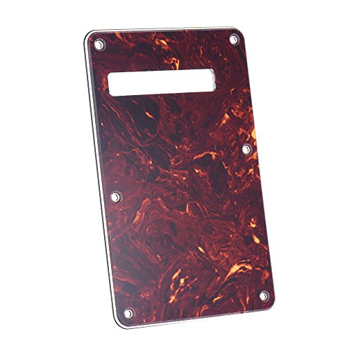 KKmoon Tartaruga Guitarra Vermelha Pick Guard Placa Traseira com 20 pcs Parafusos Stratocaster Strat