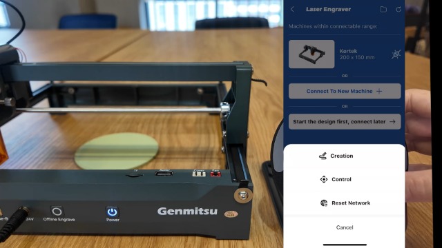 Genmitsu Laser Engraver Machine Kortek 5W, 200x150mm, Portable CNC