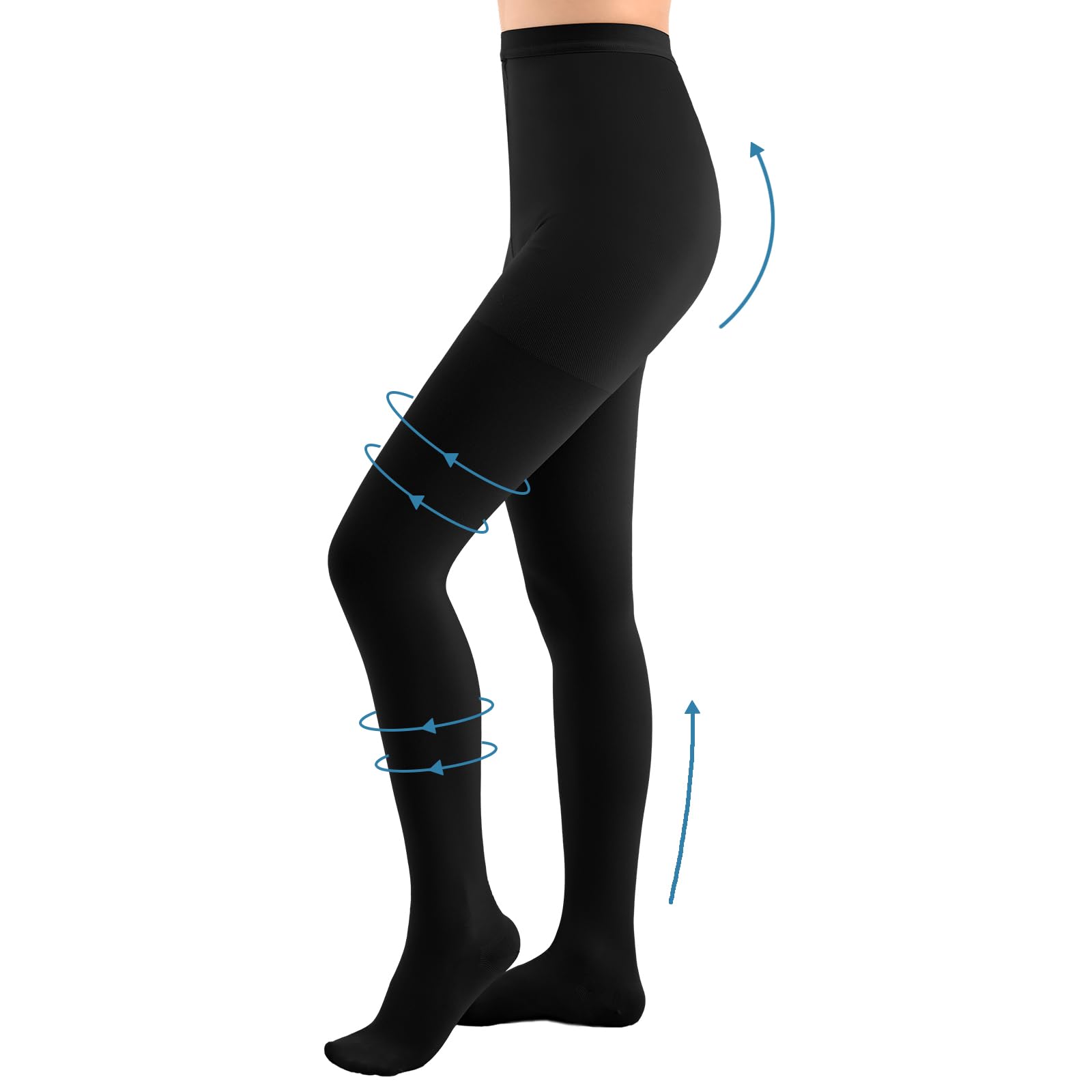 15-20mmHG Compression Pantyhose, Medical Compression tights for Women Men
