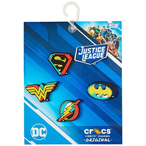Image of Crocs Jibbitz 5-Pack Superhero Shoe Charms | Jibbitz, Justice League, Small