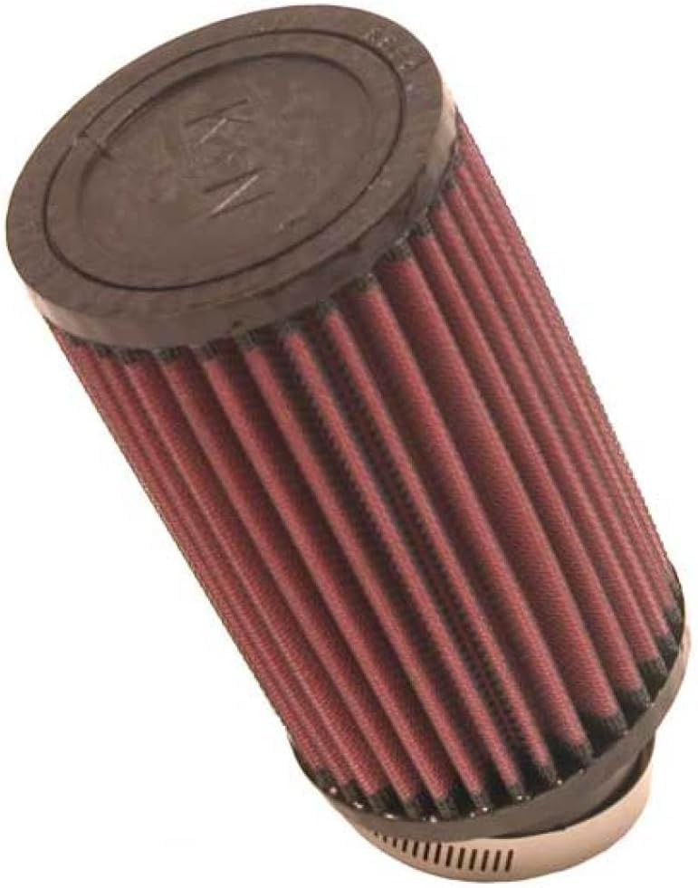 Image of K&N High-Flow Original Lifetime Universal Clamp-On Air Filter:High Performance,Premium,Washable:Flange Diameter:2.25In, Filter Height: 6 In, Flange Length: 1 In, Shape: Round,RU-1720 (Pack of 6)