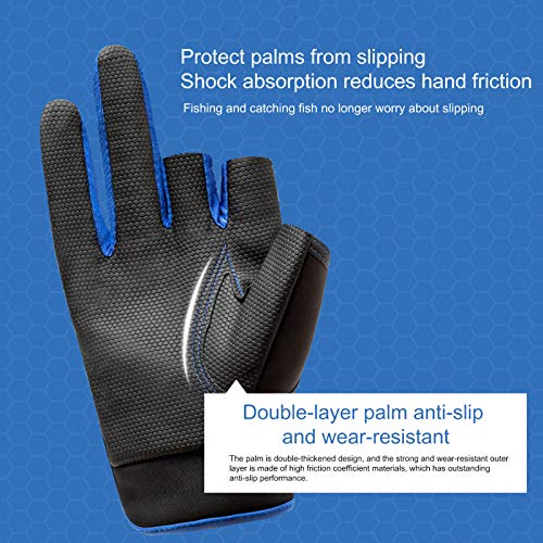 Luvas de verão, à prova d'água, antiderrapantes, três cortes, metade dos dedos, capa protetora para