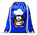 'Sac de gym "de chouette Animaux de cuisson Griller/oiseau-drôle de saucisse de barbecue Brochettes avec cordon – 100% de coton de Gymbag Sac à dos Sac de sport, bleu