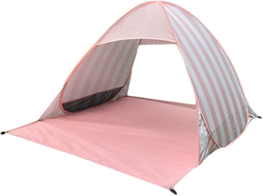 Amazon.co.jp: ビーチテント 1~2人のためのストライプスタイルの