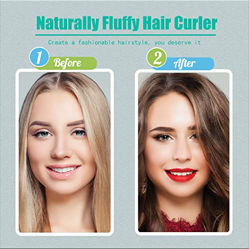 2Pcs Hair Rollers Volumizing Curlers Root Clips, Fluffy Lazy Instant Bang Heatless Curler For Fine Thin Long Short Hair Self Grip Curl Rods, Volume No Heat Small Curly Styling Tool For Women Girls #TOP3