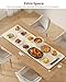 Extra Large Food Warming Mat for Countertop (XXXL 40”x16”) - Full-Surface Heating Pad with 4 Temps Settings, Ideal for Buffet Party Food Warmer, Roll-Up Electric Warming Tray for All Gathering, Beige