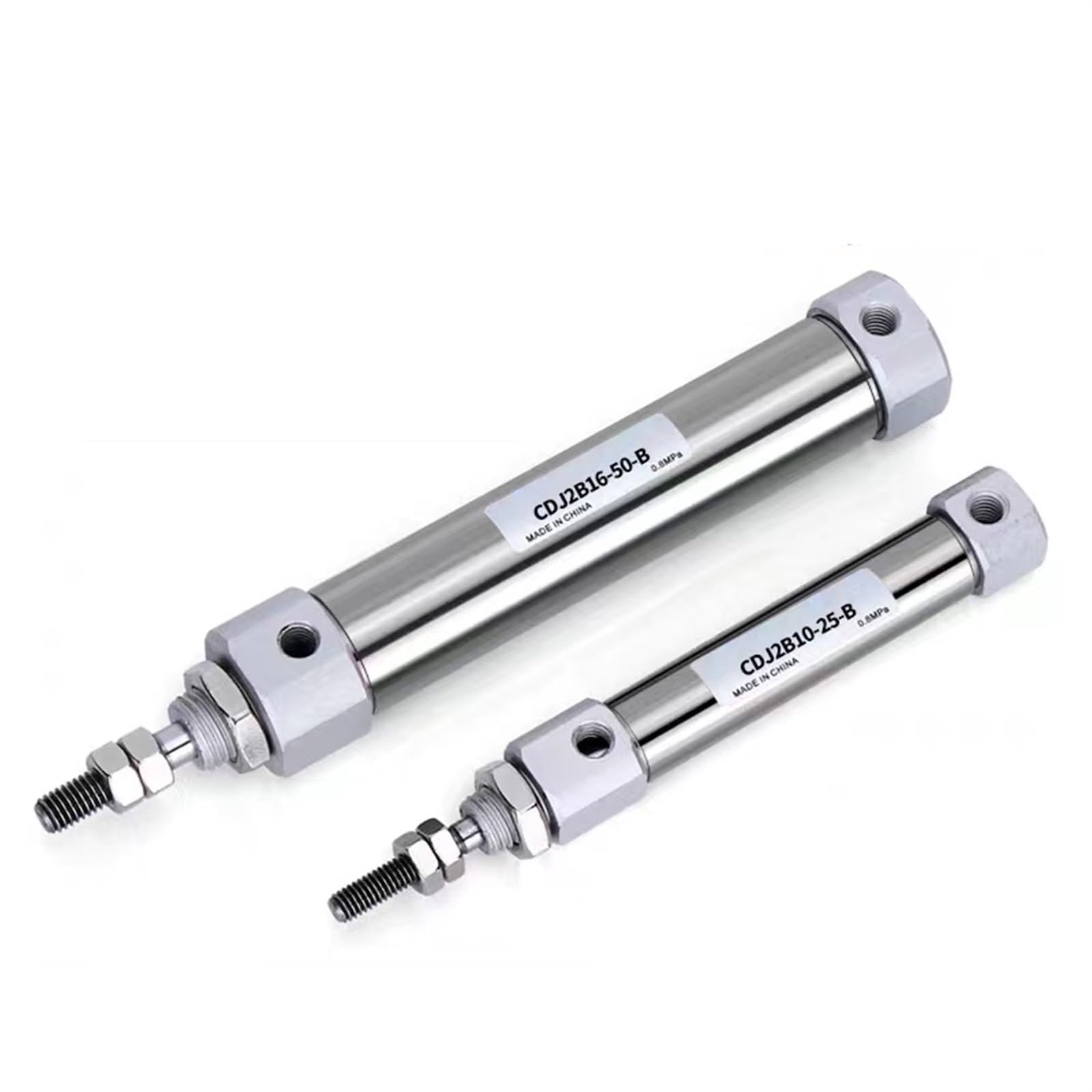 CDJ2B Single Rod 10/12/16mm Bore 10~200mm Stroke Pneumatic Cylinder Double Acting Stainless Steel CDJ2B12-20 CDJ2B16(Stroke 175mm,Bore 16mm)