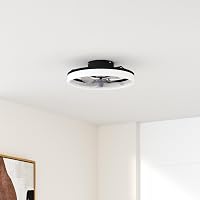 MOSSCO LED Mennyezeti Ventilátor Távirányítóval, Dimmelhető, 3 Szín, 6 Fokozat, 50cm 2