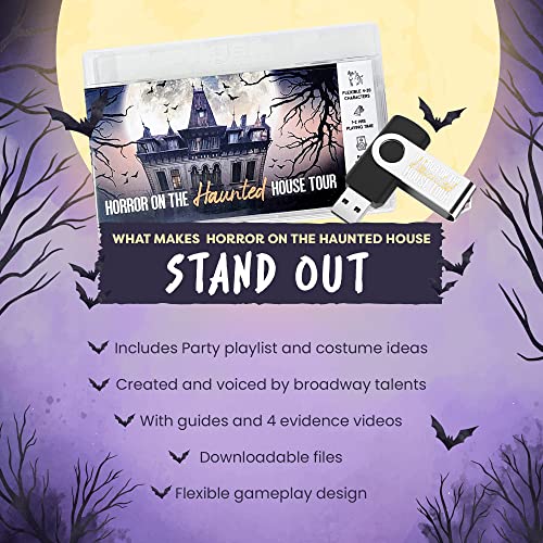 Broadway Murder Mysteries Horror On The Haunted House Tour | Murder Mystery Games | Mystery Games For Ages 13+, In-Person & Virtual Detective Game, 4-20 Players W/Printable Files #TOP3
