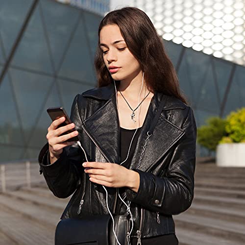 Praymos Shark Pendant Animal Jewelry Men Boys Women 925 Sterling Silver Necklace With Leather Cord Black Personalized Punk Necklace Jewelry With 22" Chain #TOP4