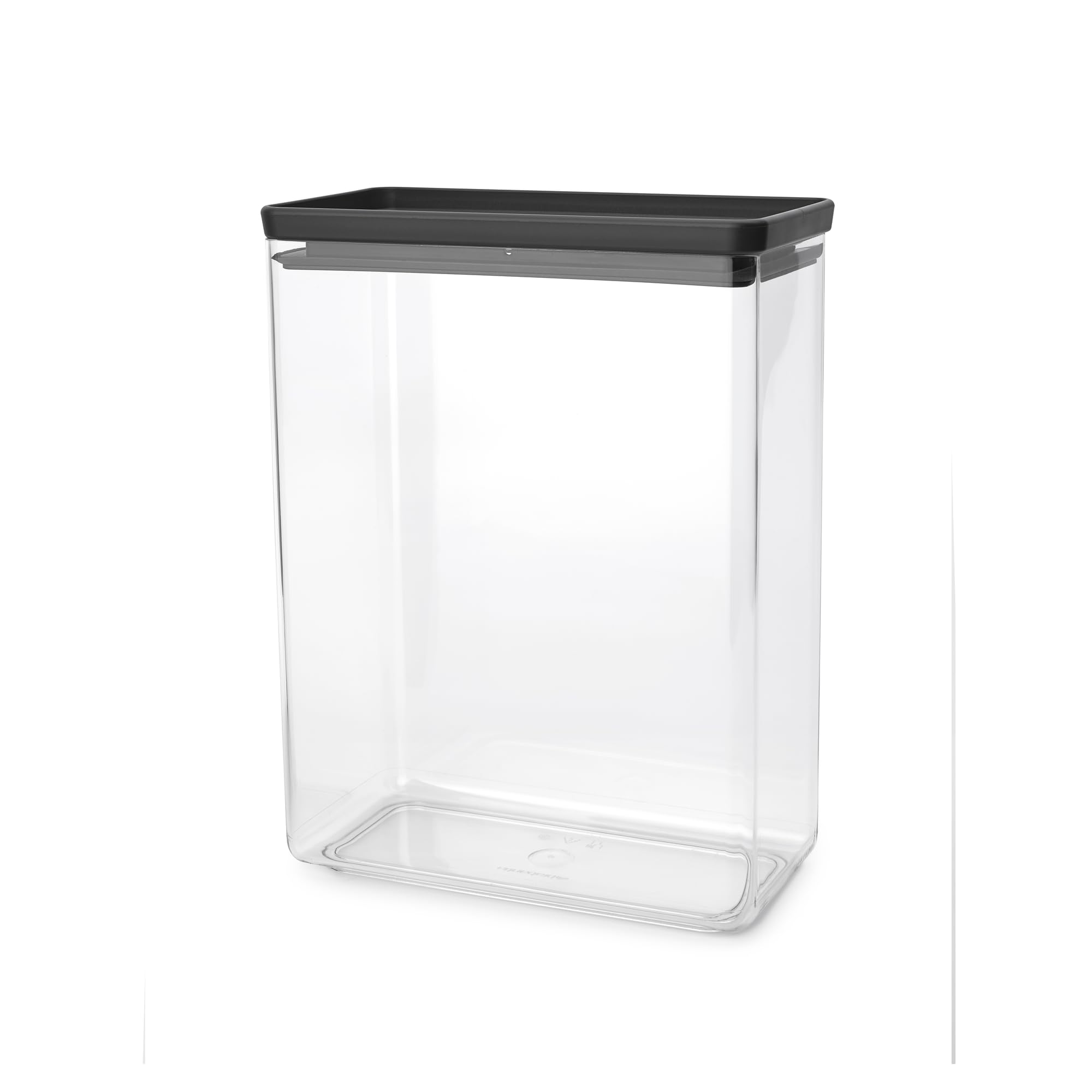 Brabantia Stackable Canister, 5.4 Litre, Tasty+, Dark Grey