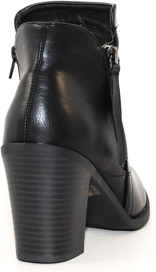 TRENDSUP Women's Fashion Side Zipper Booties