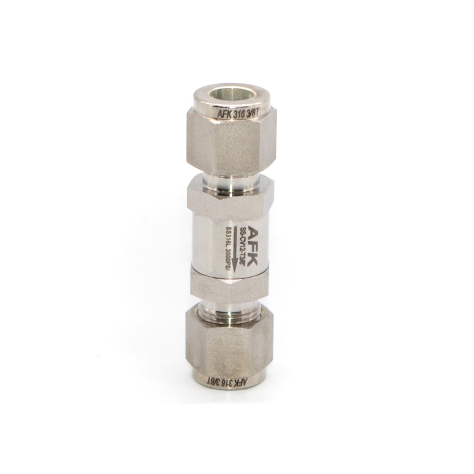Clapet anti-retour compresseur air haute résistance inox 316 22mm
