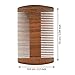 3 Pieces Beard Comb for Men Natural Sandalwood Wooden Mustaches Combs Dual Action Teeth Beard Comb with 3 Pieces Pocket Faux Leather Case for Beards Mustaches(Brown)