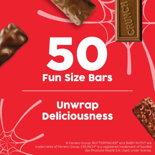 Butterfinger, CRUNCH, Baby Ruth, 100 Grand Halloween Candy Chocolate-y Pack - image 5
