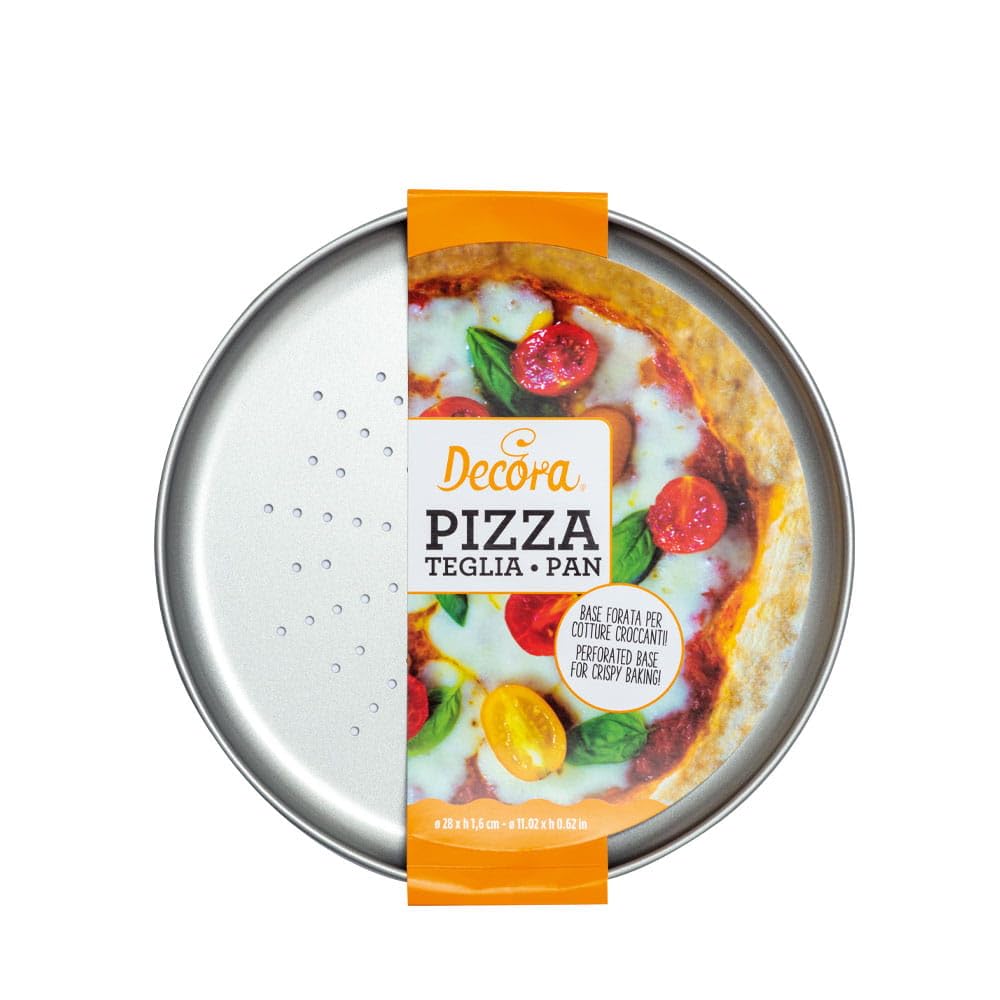 Decora 0075034 Perforated Pizza Focaccia Mould 32 cm, Steel