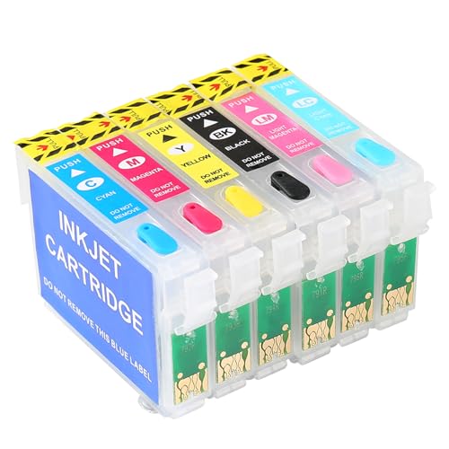 Cartouches T079 rechargeables KHY avec puce permanente pour Artisan 1430 et Stylus 1400