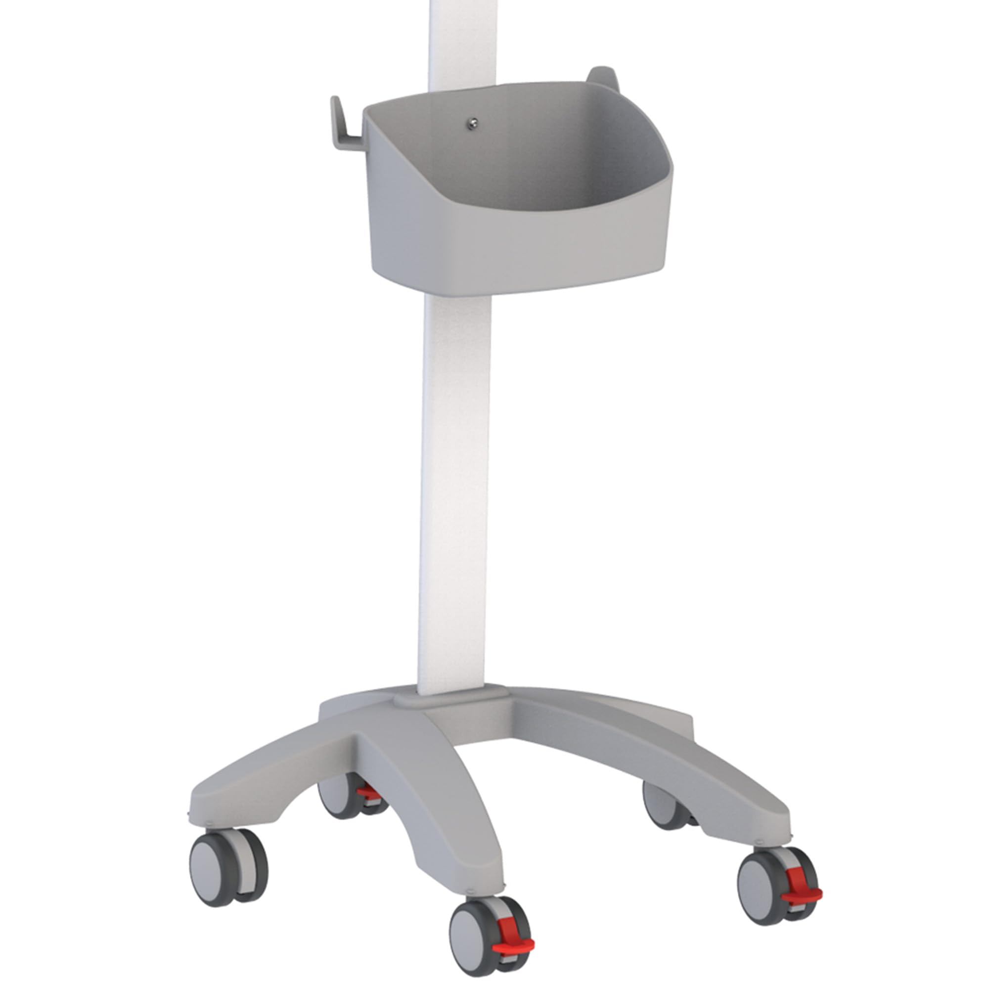 GIMA 45760 Carrello per Monitor Paziente, Richiede Piastra Adattatrice
