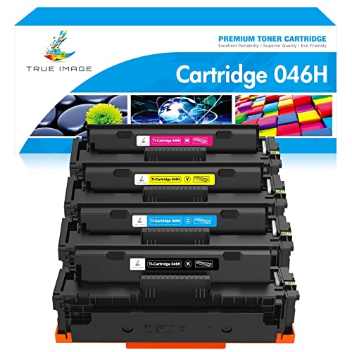 True Image Compatible Toner Cartridge Replacement For Canon 046H 046 Crg-046H Color Imageclass Mf733Cdw Mf731Cdw Mf735Cdw Lbp654Cdw Mf731 Mf733 Printer Ink (Black Cyan Magenta Yellow, 4-Pack) #TOP6