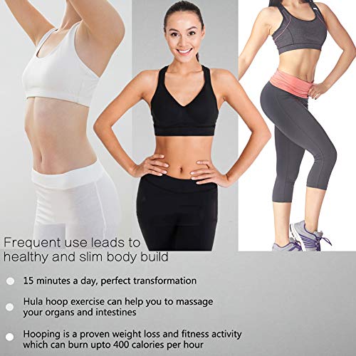 Y.A. LOTUS Fitness Hula Hoop, 8 Section Detachable Design Exercise Hoola Hoop, Professional Soft Hoops Suitable for Lose Weight Fast Sports and Playing Games Workout Easy to Spin（4Green + 4Gray） - Thumbnail 6