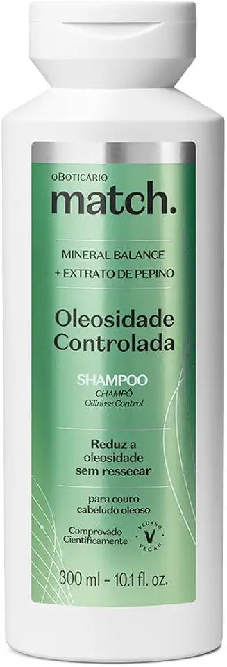 O BOTICARIO MATCH SHAMPOO OLEOSIDADE CONTROLADA 300ml