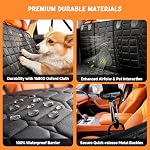 Backseat Extender for Dogs – Hard Bottom Dog Car Seat Cover Bed (450 lbs) - Image 3