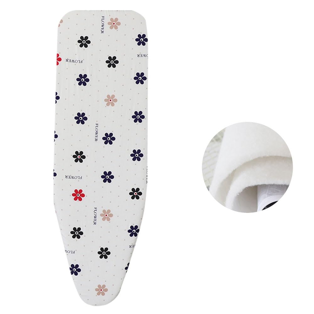 Pokrowiec na deskę do prasowania Heavy Duty Padded Pokrowiec i podkładka na deskę do prasowania ze ściągaczem, wielokolorowy, różne rozmiary(Small Flower,Id 43Mm*30Mm*1M)